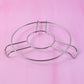 Compact stainless steel cooking rack perfect for various cookware