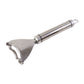 Durable stainless steel peeler with polished finish