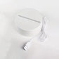 Desk lamp with LED acrylic message board lighting up handwritten notes
