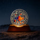 Glowing planet design on 3D creative visualization night lamp