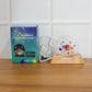 Wooden base supporting 3D LED planet night light lamp