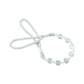 Pearl beaded curtain tieback rope in use for home decor