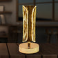 USB charging powered crystal table lamp with modern cylinder design