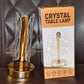 Stylish crystal table lamp tall cylinder shape suitable for home and office décor