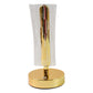 Elegant USB rechargeable crystal table lamp illuminating room ambiance