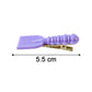 Size comparison image showing dimensions of cartoon hair clip set