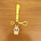 Cute animal silicone keychain charm for backpacks and keys