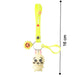 Bright decorative strap of cartoon bunny silicone keychain