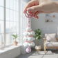Novelty cloud key accessory with sturdy metal clip and bell