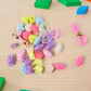 Creative kids jewellery making kit with elastic thread and multicoloured beads