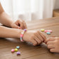 DIY jewellery making kit showing alphabet and decorative beads