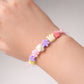 Complete jewellery making kit with elastic thread and alphabet beads