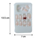 Size chart displaying various sizes of the press-on nail tips for perfect fitting.