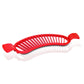 Quickslice banana cutter ensuring uniform slices for fruit salads.