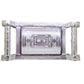 Close-up of a silver gift box with royal design, ideal for special occasions.