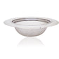 Stainless steel sink strainer effectively catching food particles in a kitchen wash basin drain.