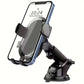 Adjustable phone holder with extendable arm and 360-degree rotation