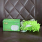 Decorative LED string lights with realistic green leaves for festive celebrations