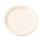 Lightweight white plastic dinner plate 19 cm for everyday use