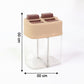 Salt and pepper dual container dispenser perfect for kitchen seasoning