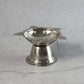 Elegant big stainless steel diya holder for oil and ghee lamps