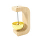 Decorative wooden meditation bell enhancing spiritual space