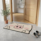 Decorative anti slip floor mat for home and office use