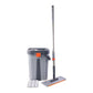 Small size mop bucket set with built-in manual wringing mechanism