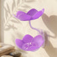 Flower soap dish on white background