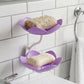 Double layer soap dish with drainage