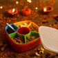 Close-up of textured BPA-free plastic dry fruit snack box design