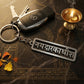 Devotional Krishna keychain with detailed engraving