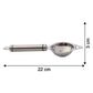Stainless steel egg separator utensil used for separating egg whites