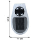 Plug-in space heater for small indoor spaces