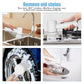 Angled view of electric cleaning spin brush for effective scrubbing