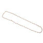 Traditional style pearl necklace with gold-tone links