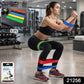 Durable elastic resistance exercise bands ideal for yoga, pilates, and strength training