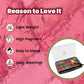 Dual-ended applicator included with 18-color shimmer eyeshadow palette