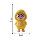 Size illustration of face-changing doll keychain