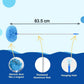 Cleaning duster size comparison showing compact and extendable features
