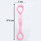Blue silicone resistance band for fitness training