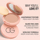 Close-up view of OG Beauty Compact Powder surface showing smooth texture