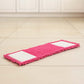 Pink microfiber mop refill cloth designed for flat mop attachment