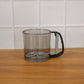 Kitchen baking gadget plastic flour sieve cup in use