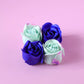 Bath soap gift set with elegant storage box