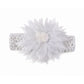Lightweight floral headband suitable for newborns and toddlers