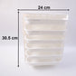 ventilated plastic layers of 6-tier wall mounted food storage rack