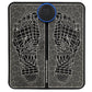 Foot EMS Pulse Massage Pad showing printed electrodes for comfort
