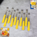 Set of stainless steel big forks with durable ergonomic handles