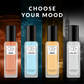 Focus on 'Woody' scent bottle in luxury unisex perfume gift set